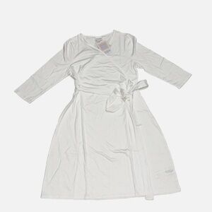XS White Michelle Wrap dress NWT so cute and versatile Lularoe